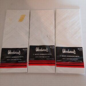 NEW Woodward's Men's Handkerchiefs Bundle 100% Cotton 3 Packages of 3